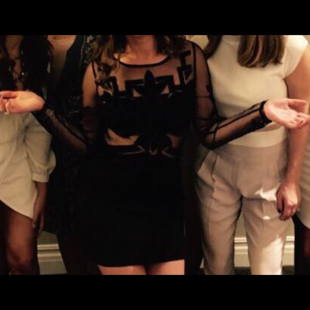 Lulus Silhouette Mini Dress